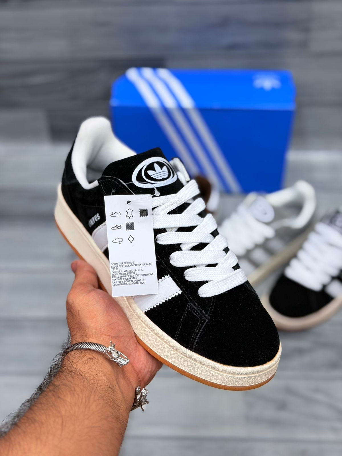 Adidas Campus (Black &amp; White)