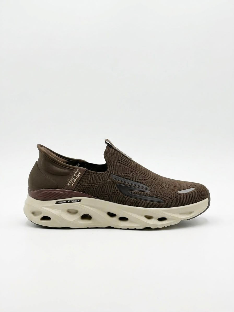 Skechers Slip-Ins (Swirl Tech Edition) Mocha Brown