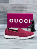 Gucci Men’s Shoes (Deep Red)
