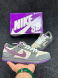 NK SB Dunk Low Pro- Light Graphite/Violet