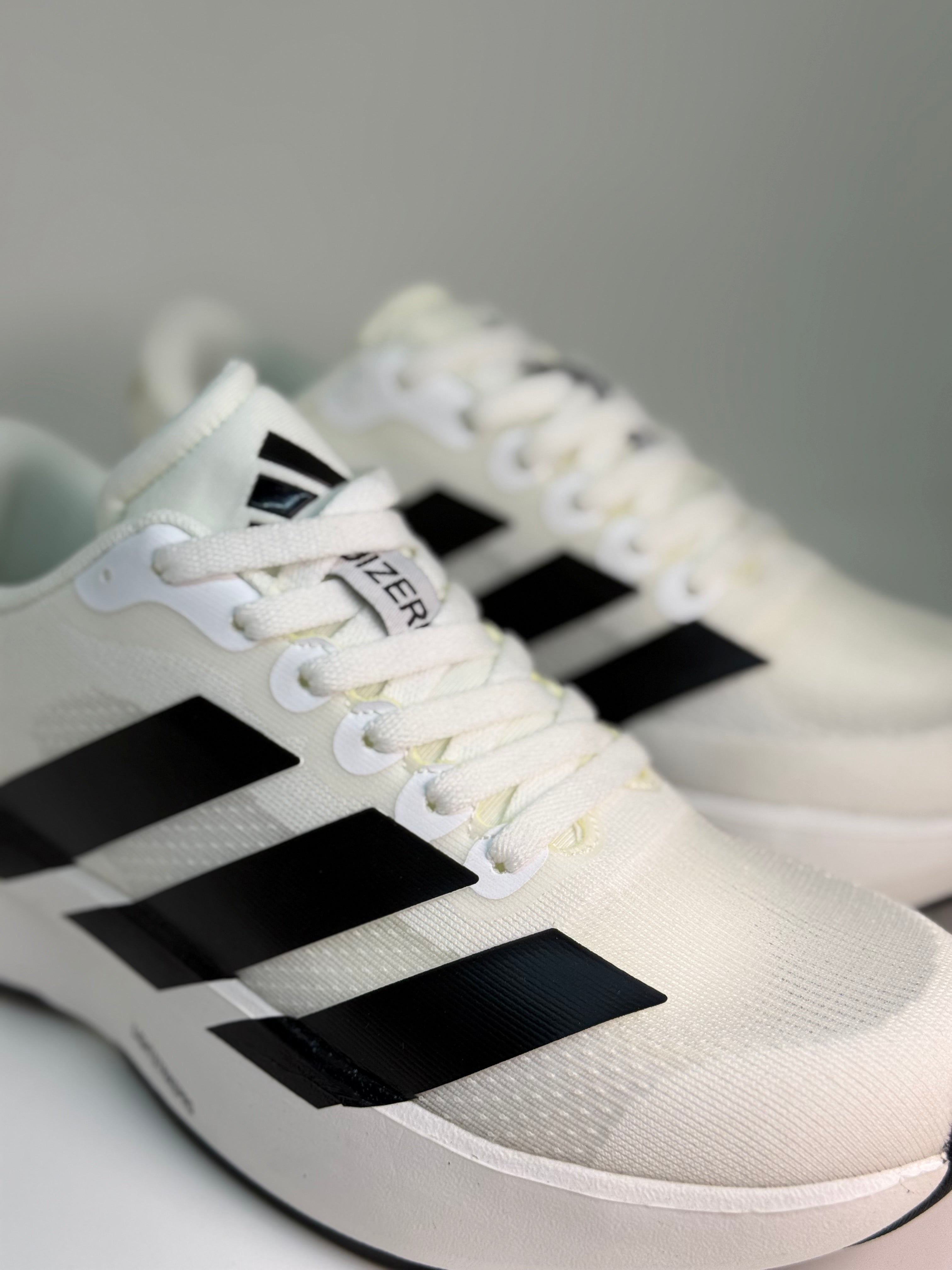 Adidas Adizero Evo SL White Black Stripes