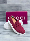Gucci Men’s Shoes (Deep Red)