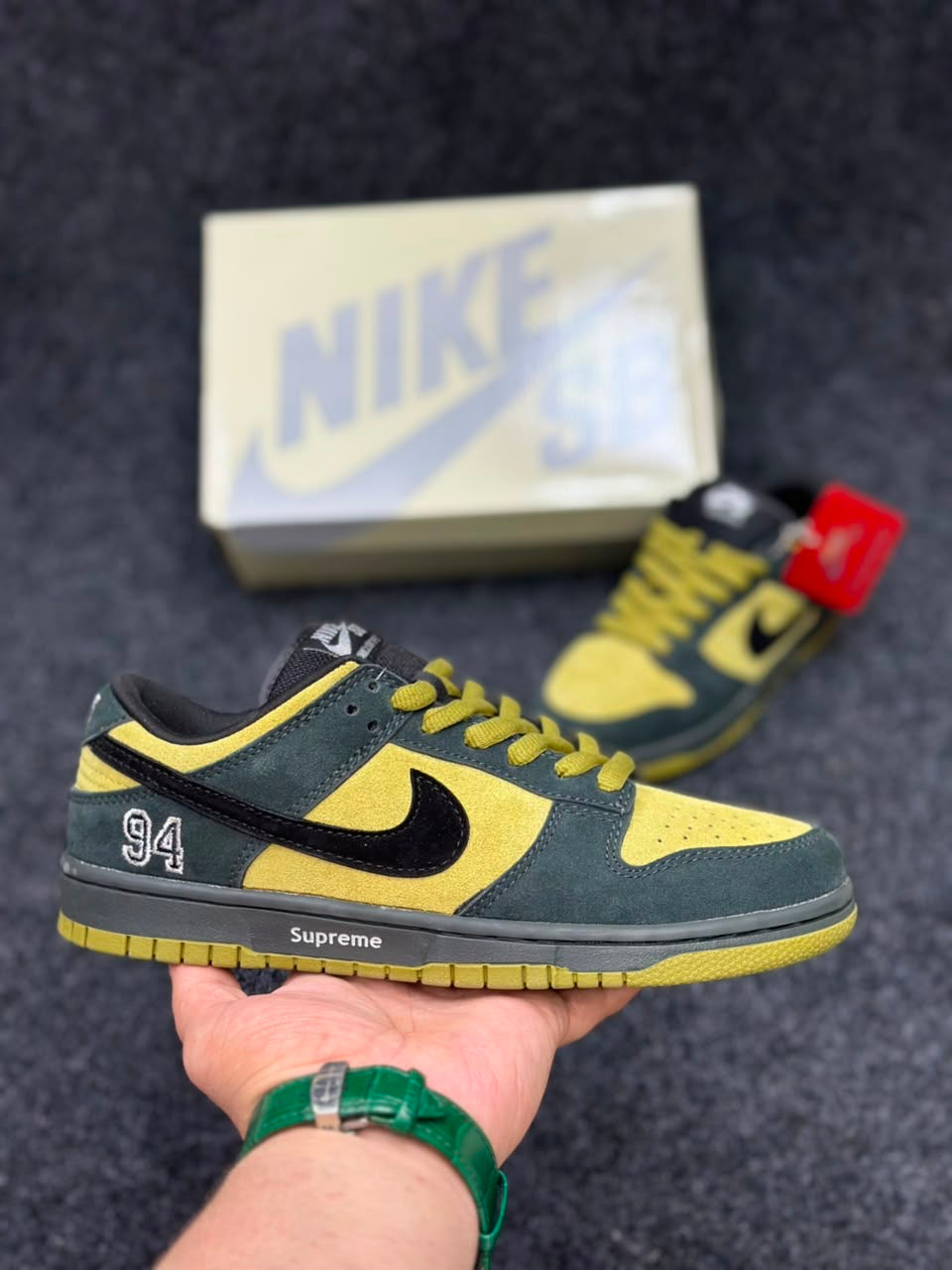 NK SB Dunk Low Pro- Camper Green