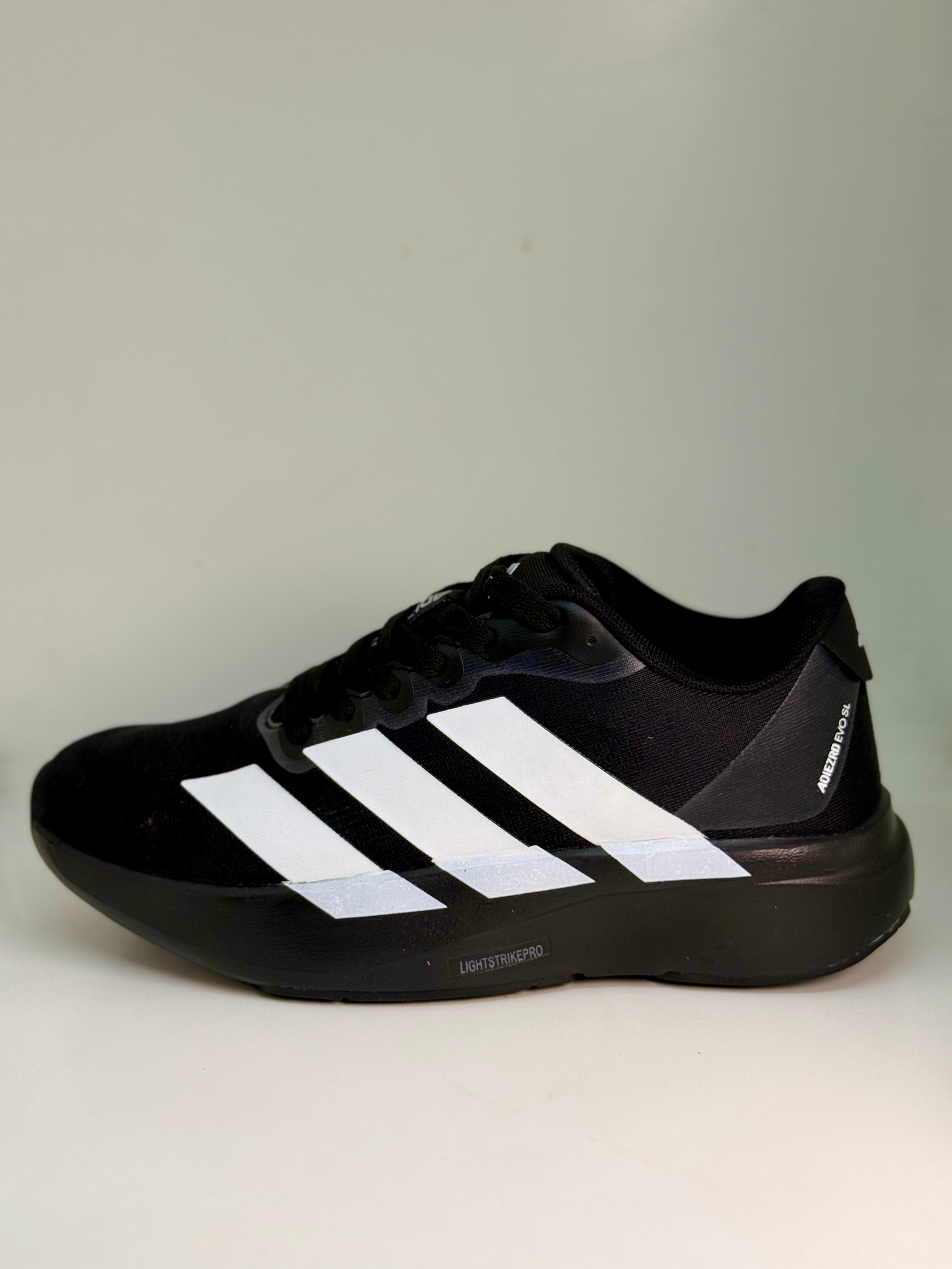 Adidas Adizero Evo SL Black White Stripes