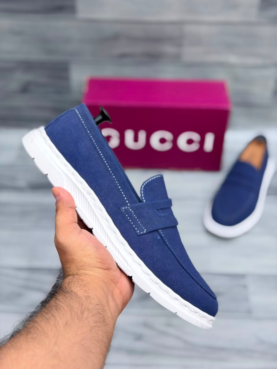 Gucci Men’s Shoes (Blue)