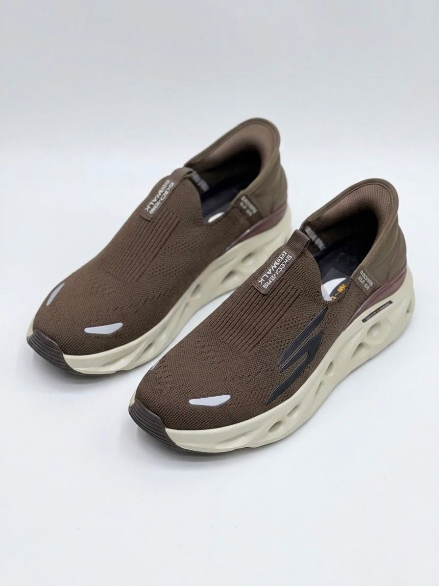 Skechers Slip-Ins (Swirl Tech Edition) Mocha Brown