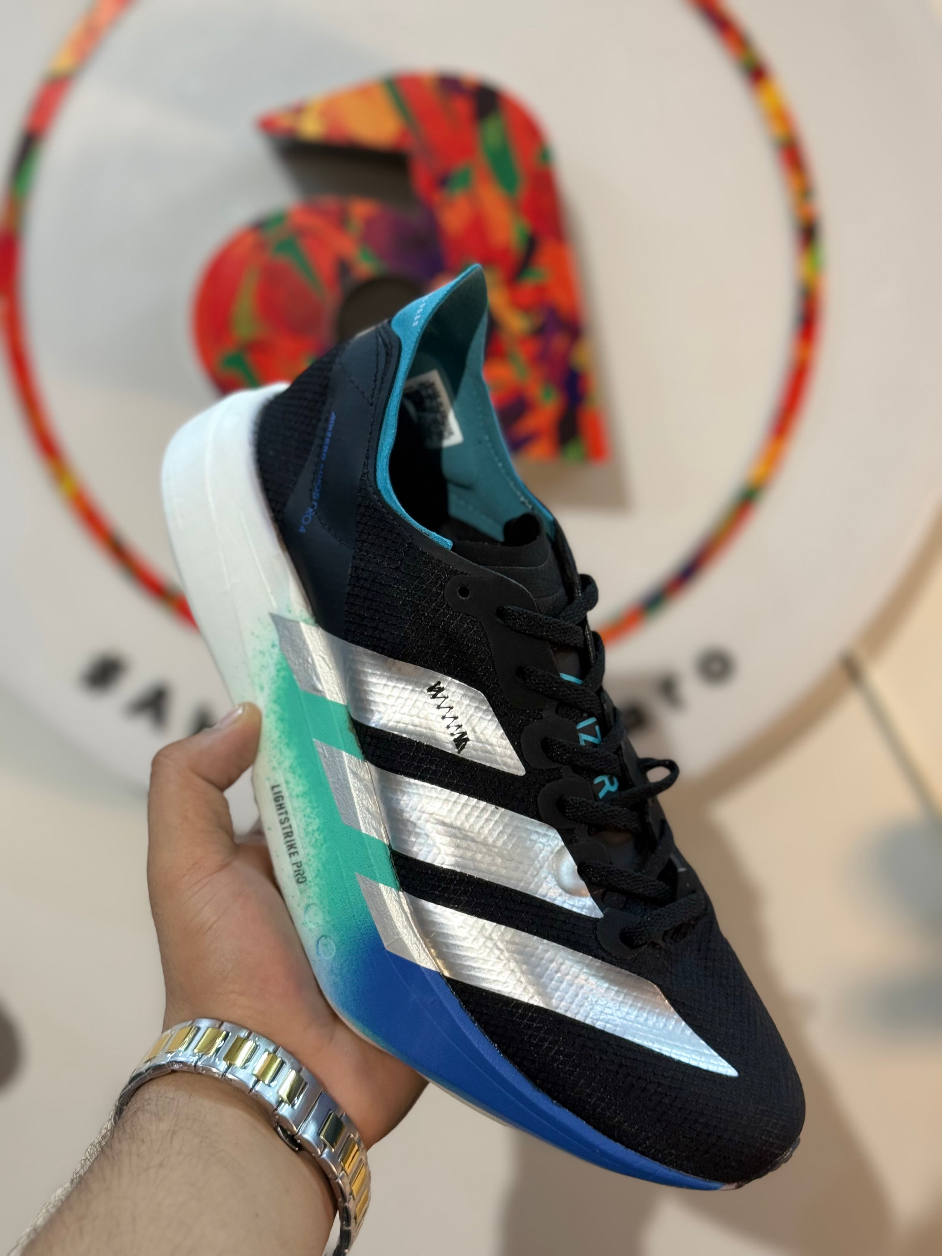 AD Adizero Pro 4(Core Black / Matte Silver / Glory Green )