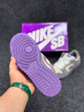 NK SB Dunk Low Pro- Light Graphite/Violet