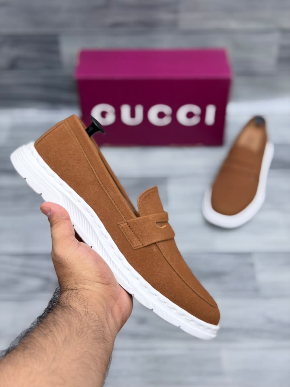 Gucci Men’s Shoes (Mustard)
